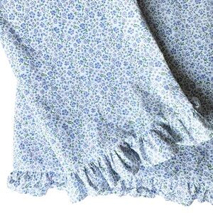 Ralph Lauren Elizabeth Street Vintage Retired Floral Ruffled Queen Flat Sheet